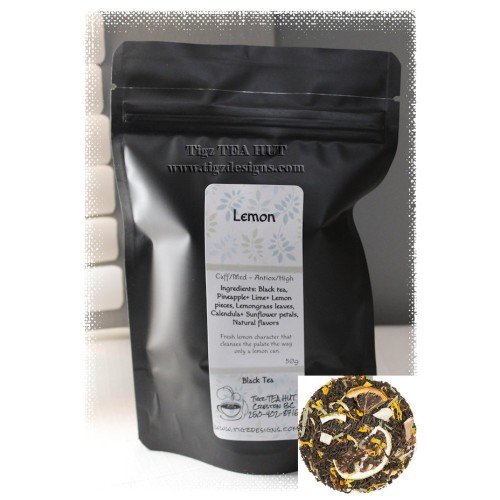 Lemon Black Loose Tea - Tigz TEA HUT in Creston BC